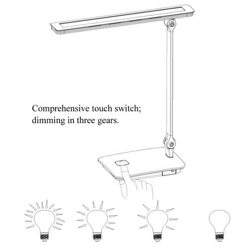 LED Table Lamp Dimmable Touch Switch Folding Desk Lamp-2