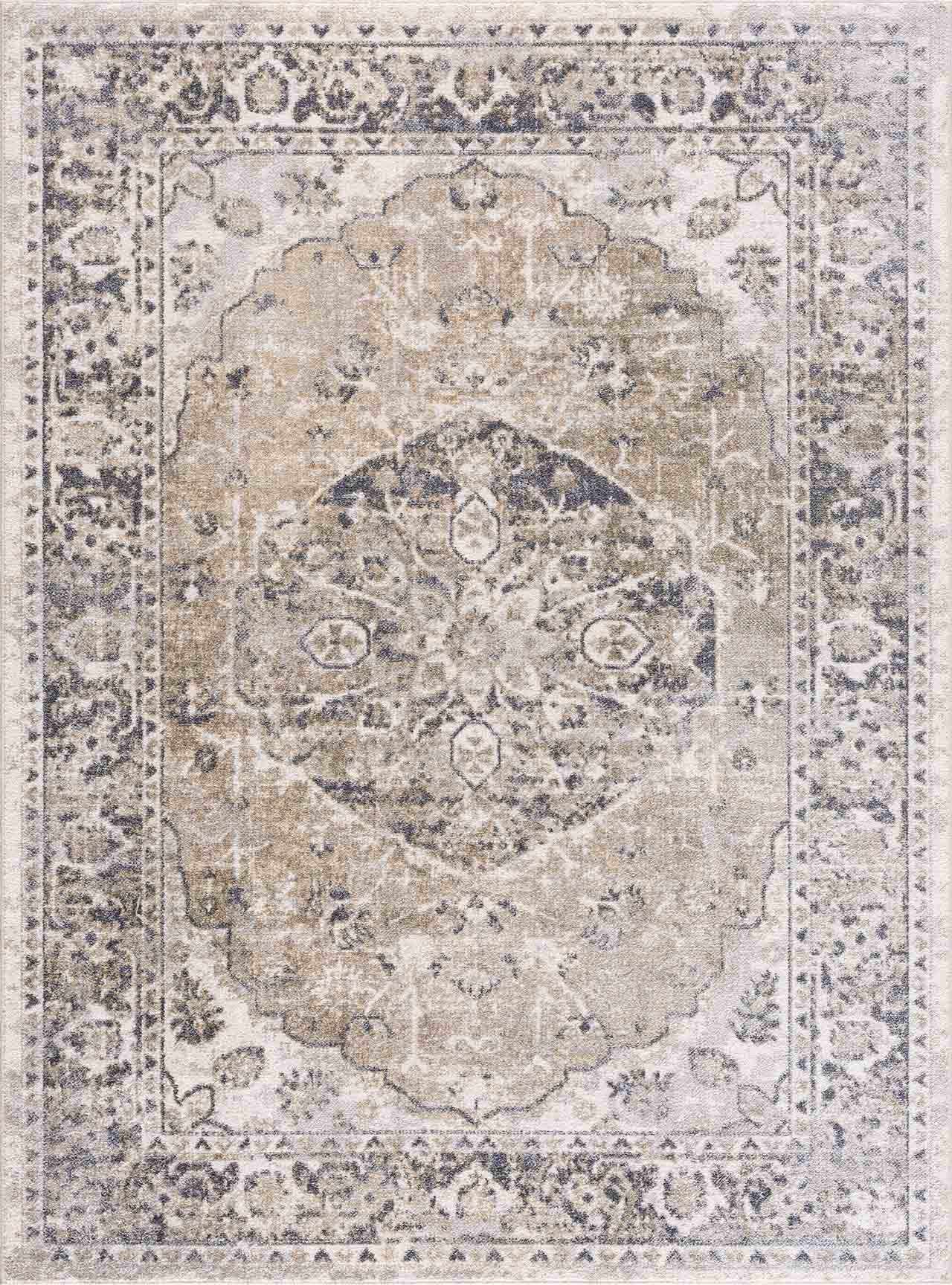 Rudo Beige Washable Area Rug
