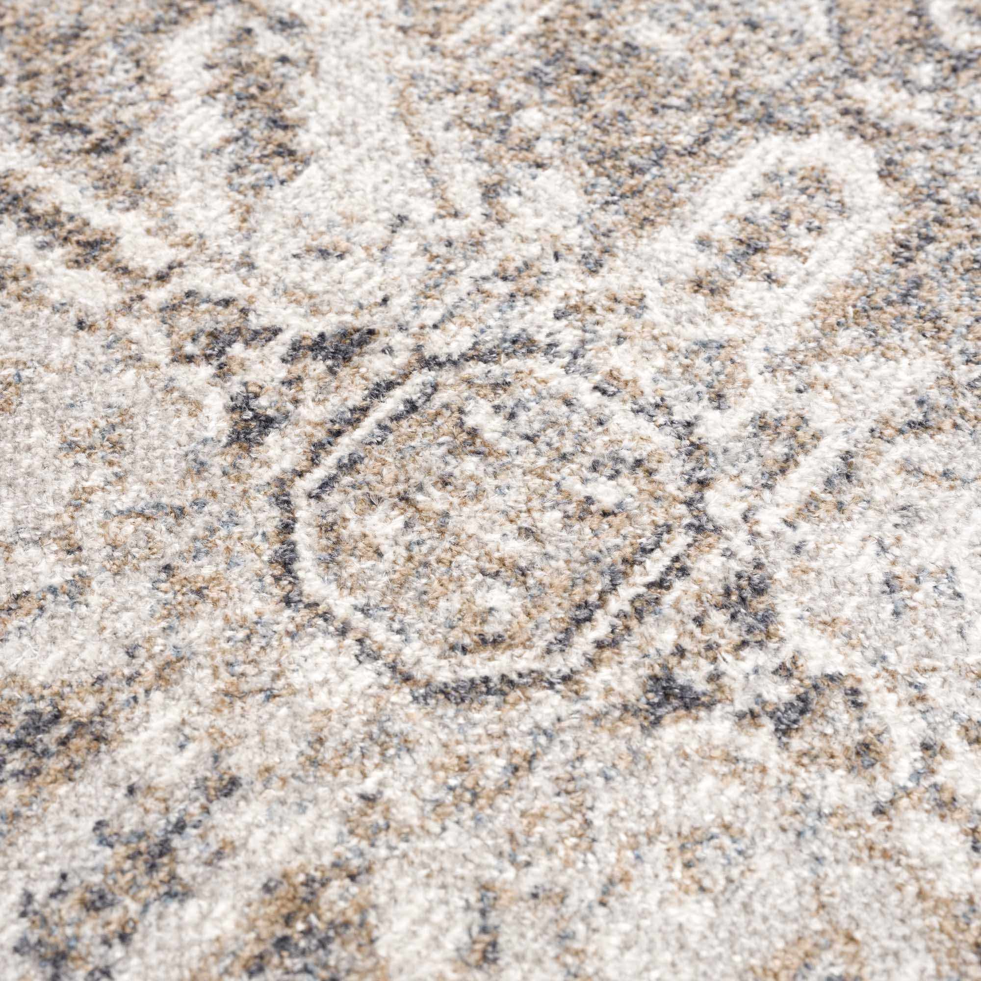 Blue Brown Hera Washable area rug