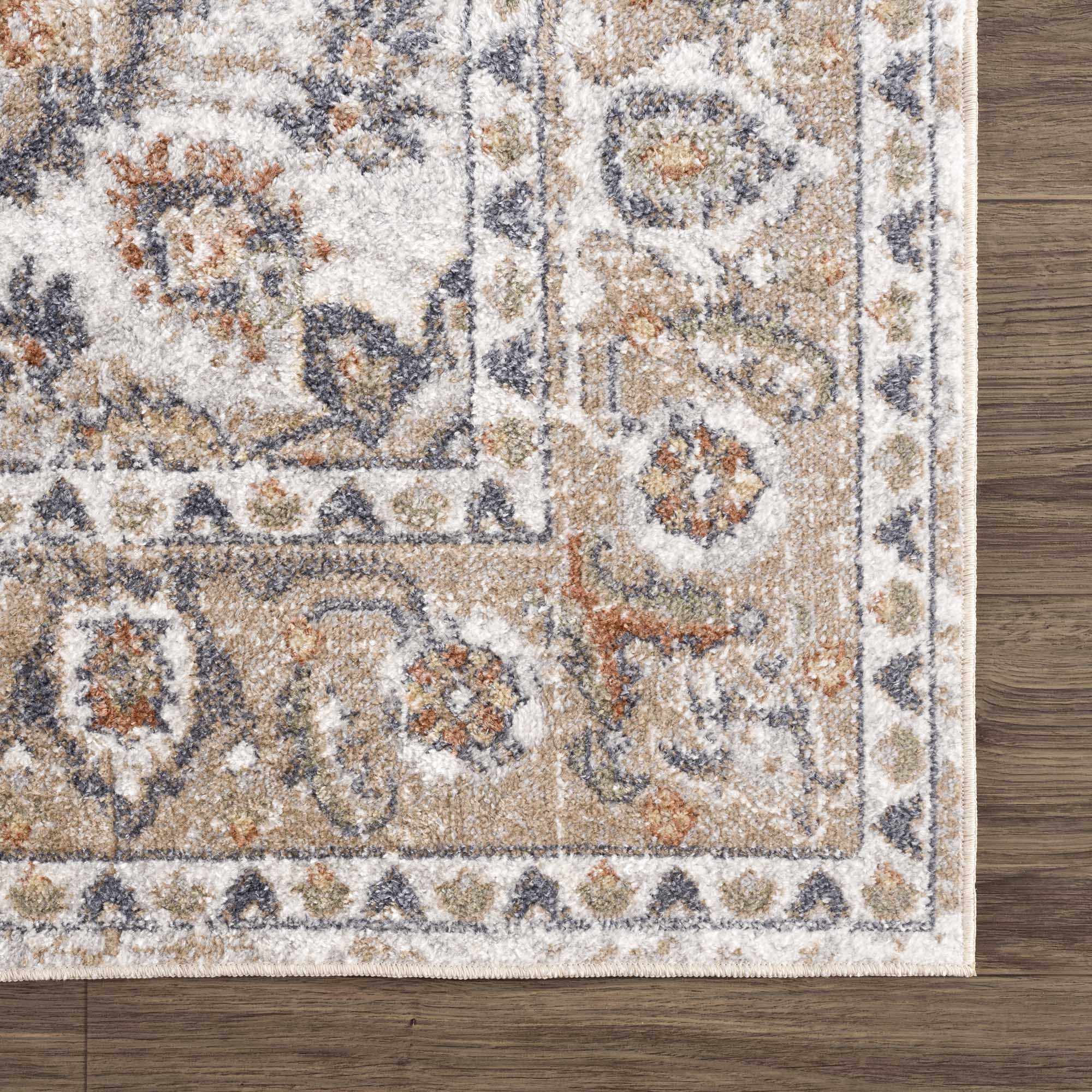 Beige Hiti Washable area rug