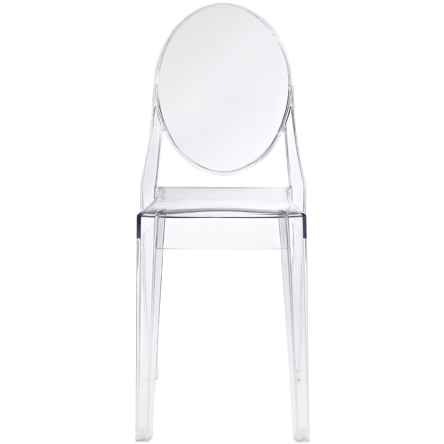 Stackable Clear Acrylic Dining Chair for Indoor or Outdoor Use-0