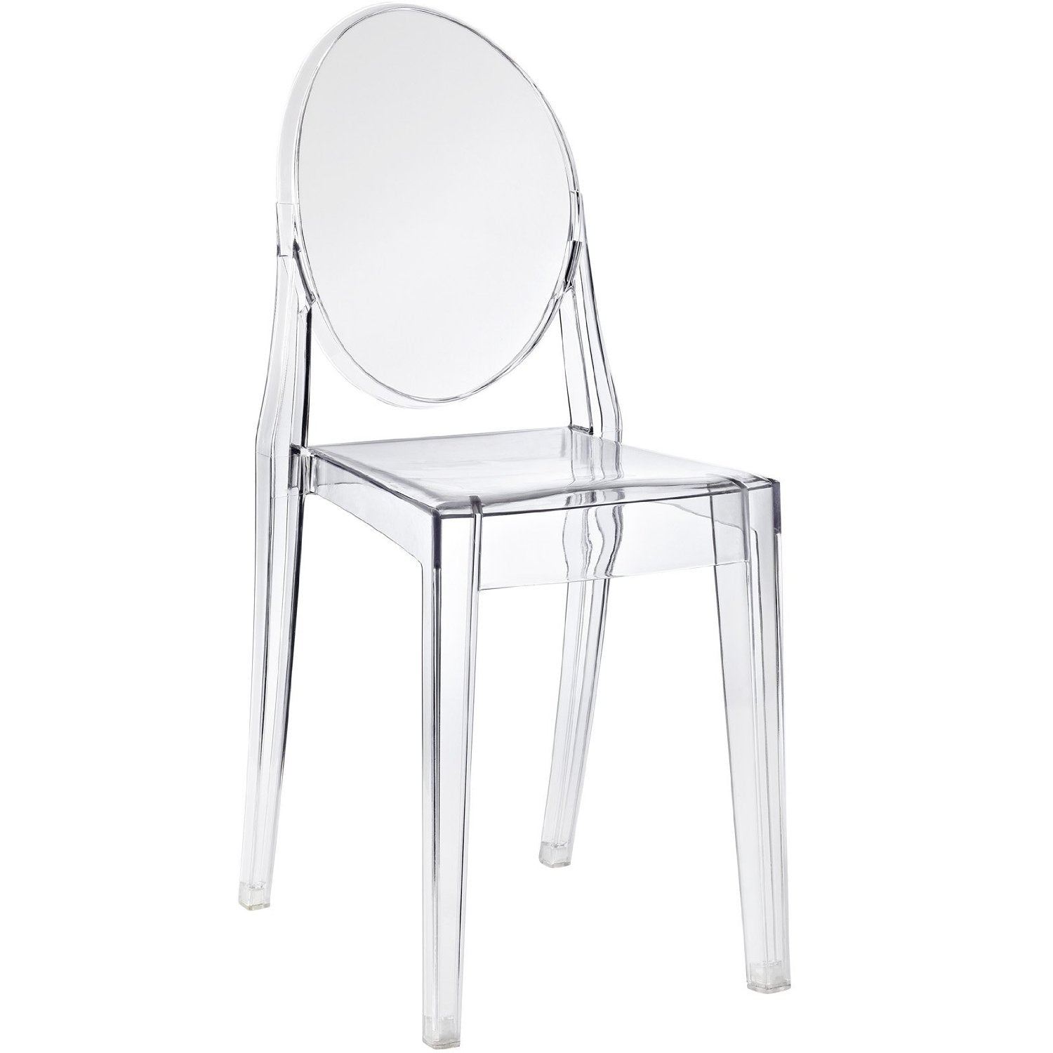 Stackable Clear Acrylic Dining Chair for Indoor or Outdoor Use-2