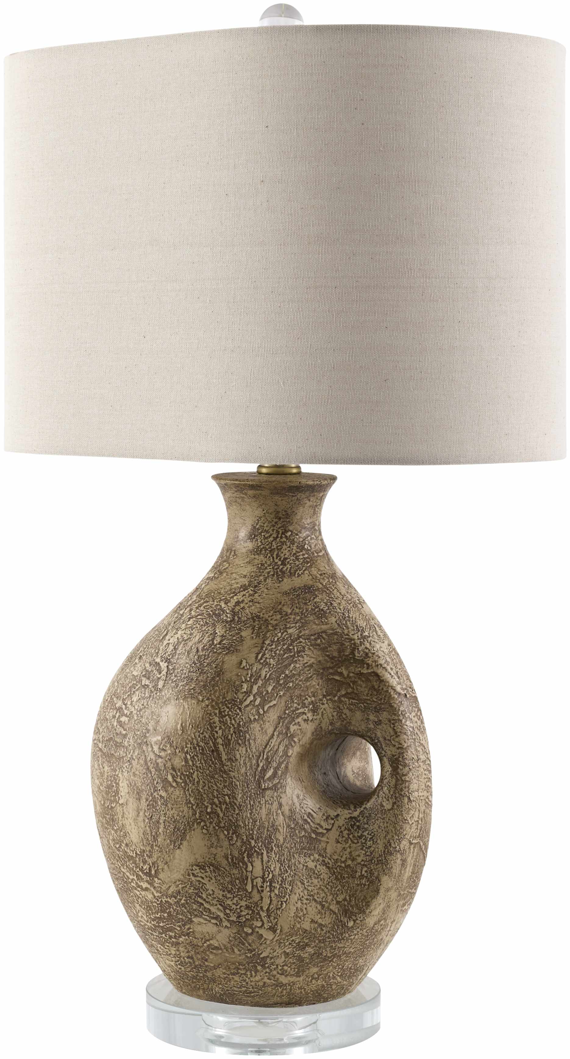 Lieusaint Dark Red Table Lamp-4