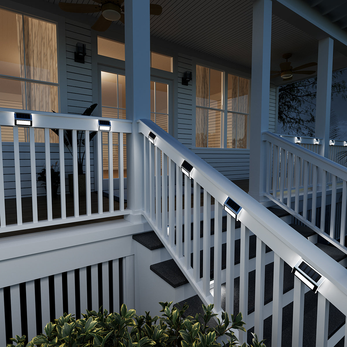 Gigalumi Stainless Steel Solar Deck Lights Set (6&12 Pack)-3