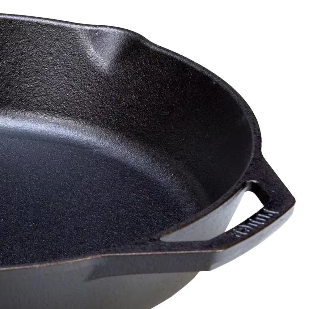 12-inch Cast Iron Skillet Frying Pan with Pour Spout - Made in the USA-1