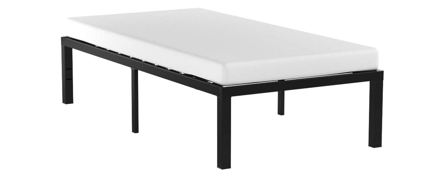 Twin size Modern 16-inch Sturdy Steel Metal Platform Bed Frame-0