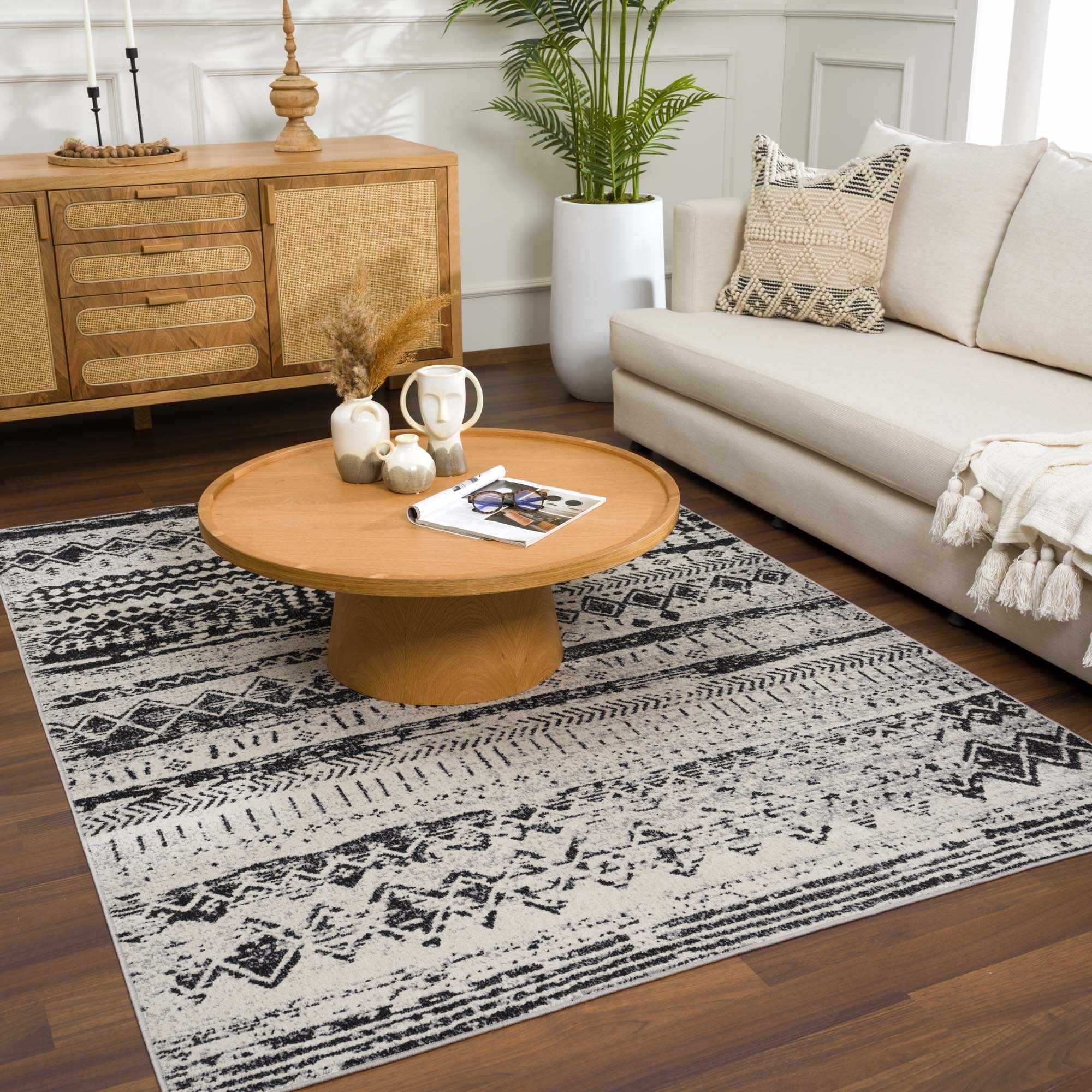 Lyssons Washable Area Rug