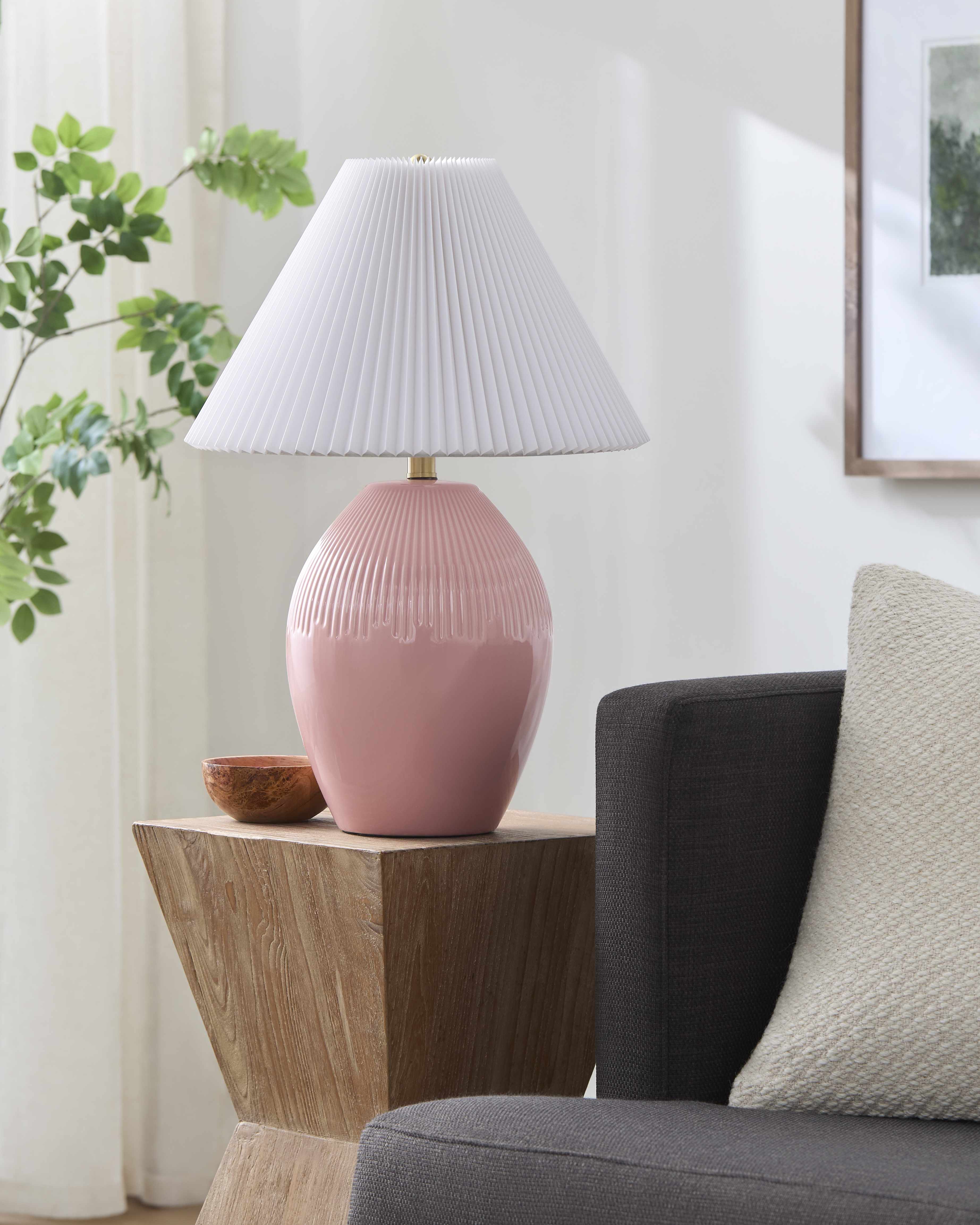 Lechbruck Pink Table Lamp-0