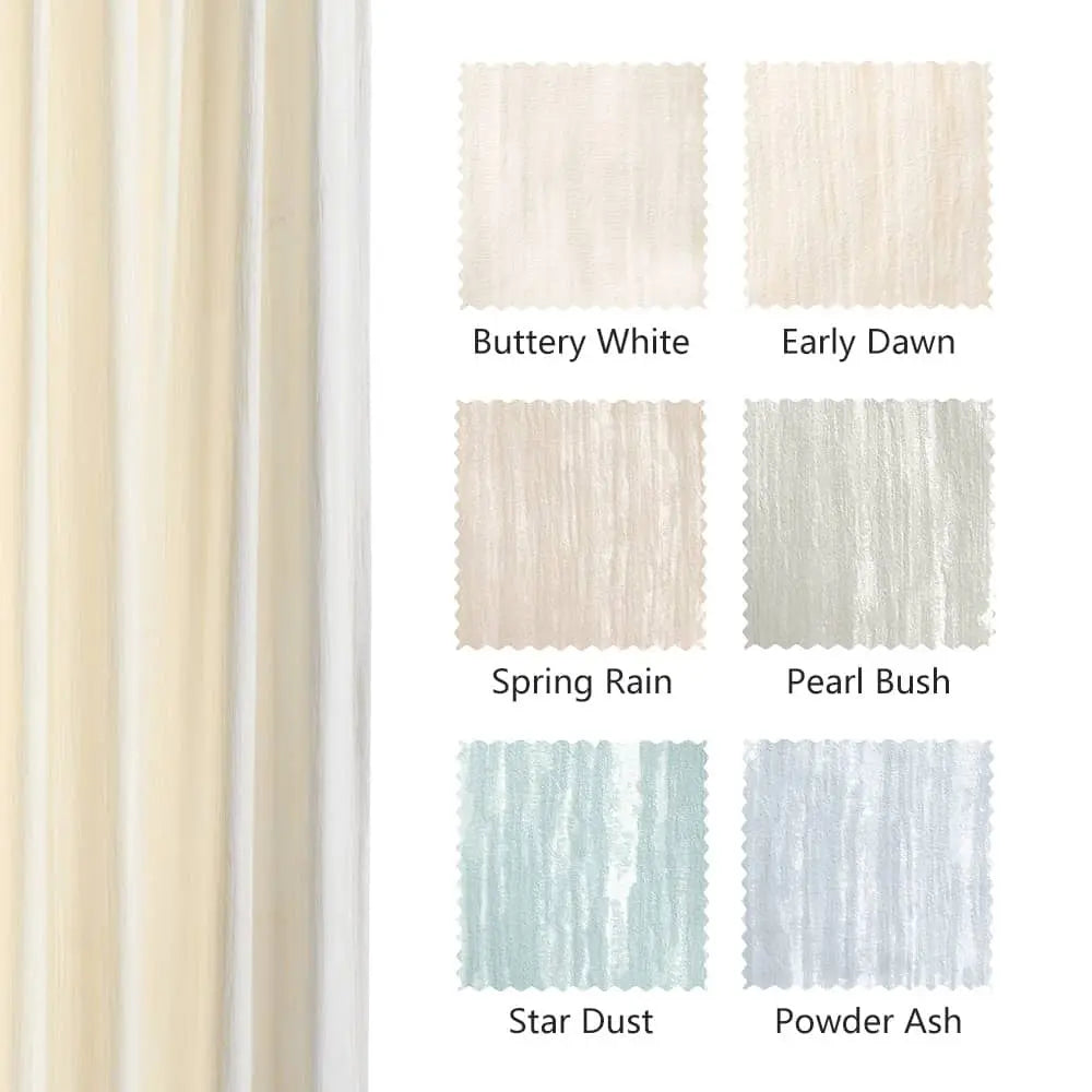 Lacey Cashmere-Like Wood Grain Textured Curtains