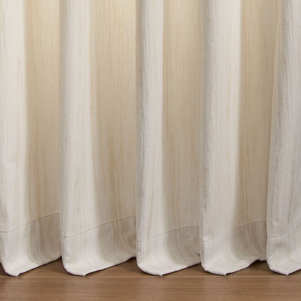 Lacey Cashmere-Like Wood Grain Textured Curtains