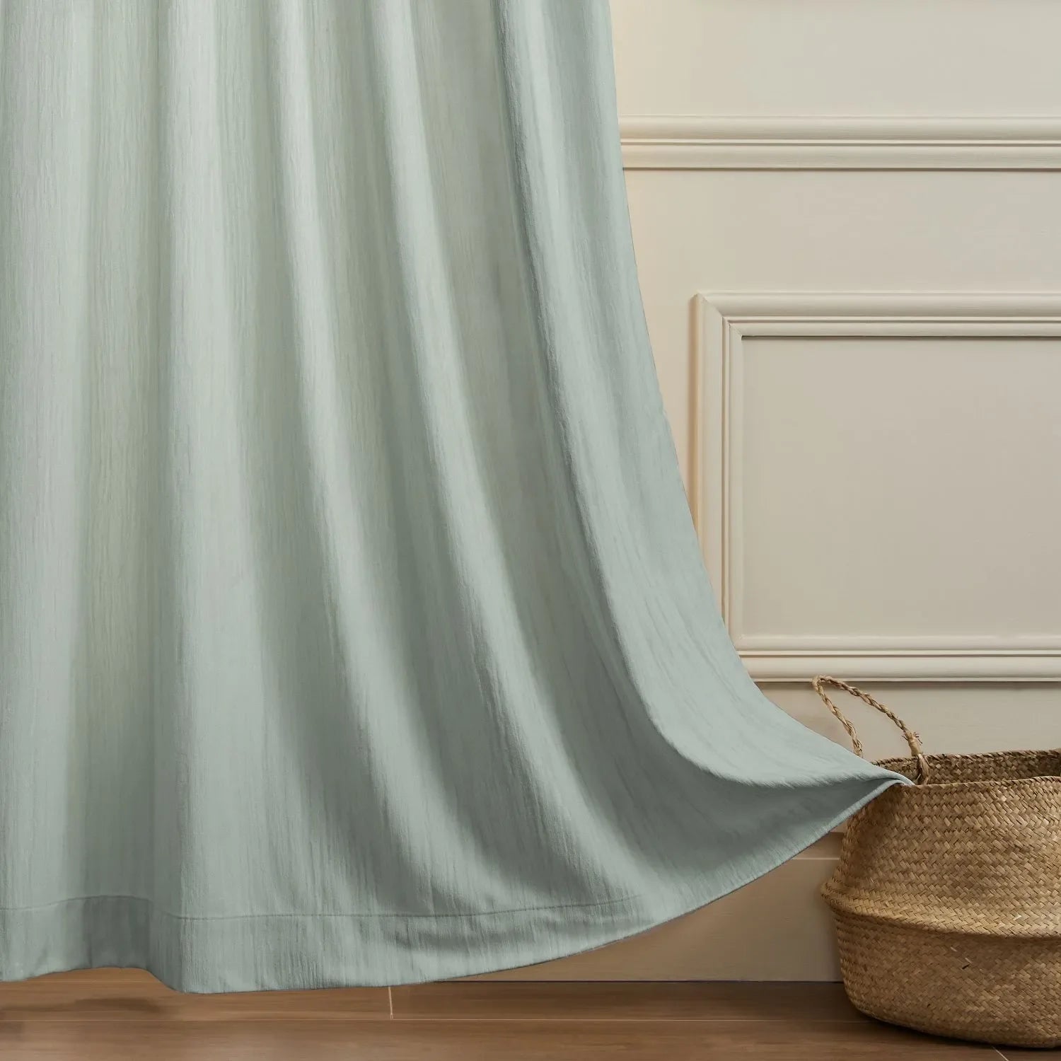 Lacey Cashmere-Like Wood Grain Textured Curtains