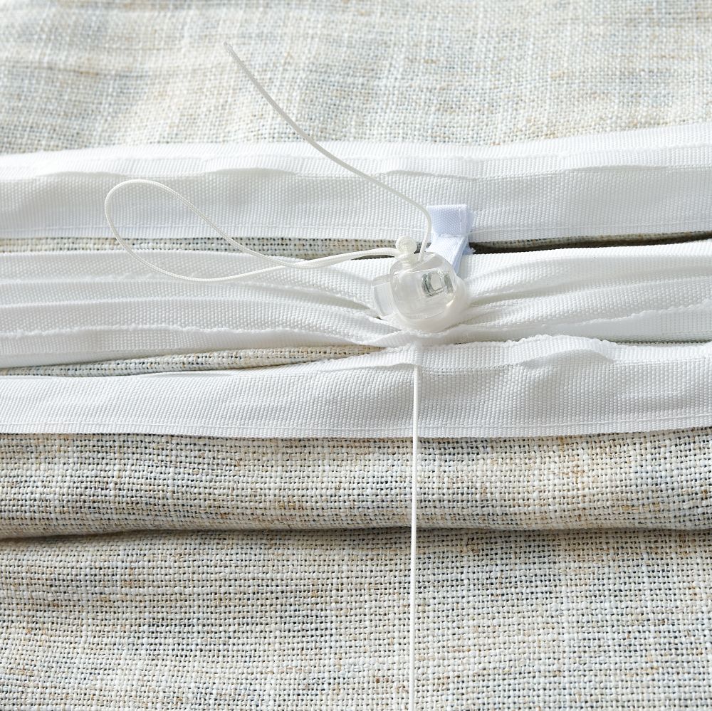 Lanka Blue Floral Roman Shade