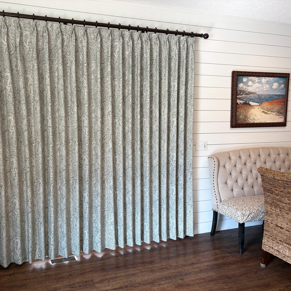 Laura Paisley Pattern Jacquard Curtains