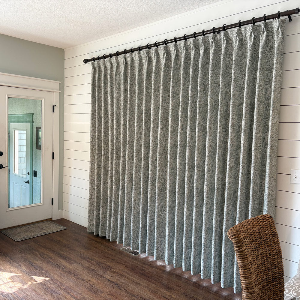 Laura Paisley Pattern Jacquard Curtains