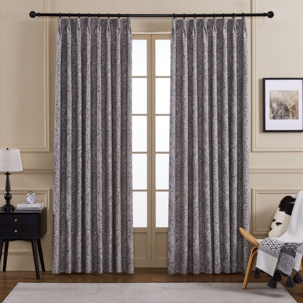 Laura Paisley Pattern Jacquard Curtains