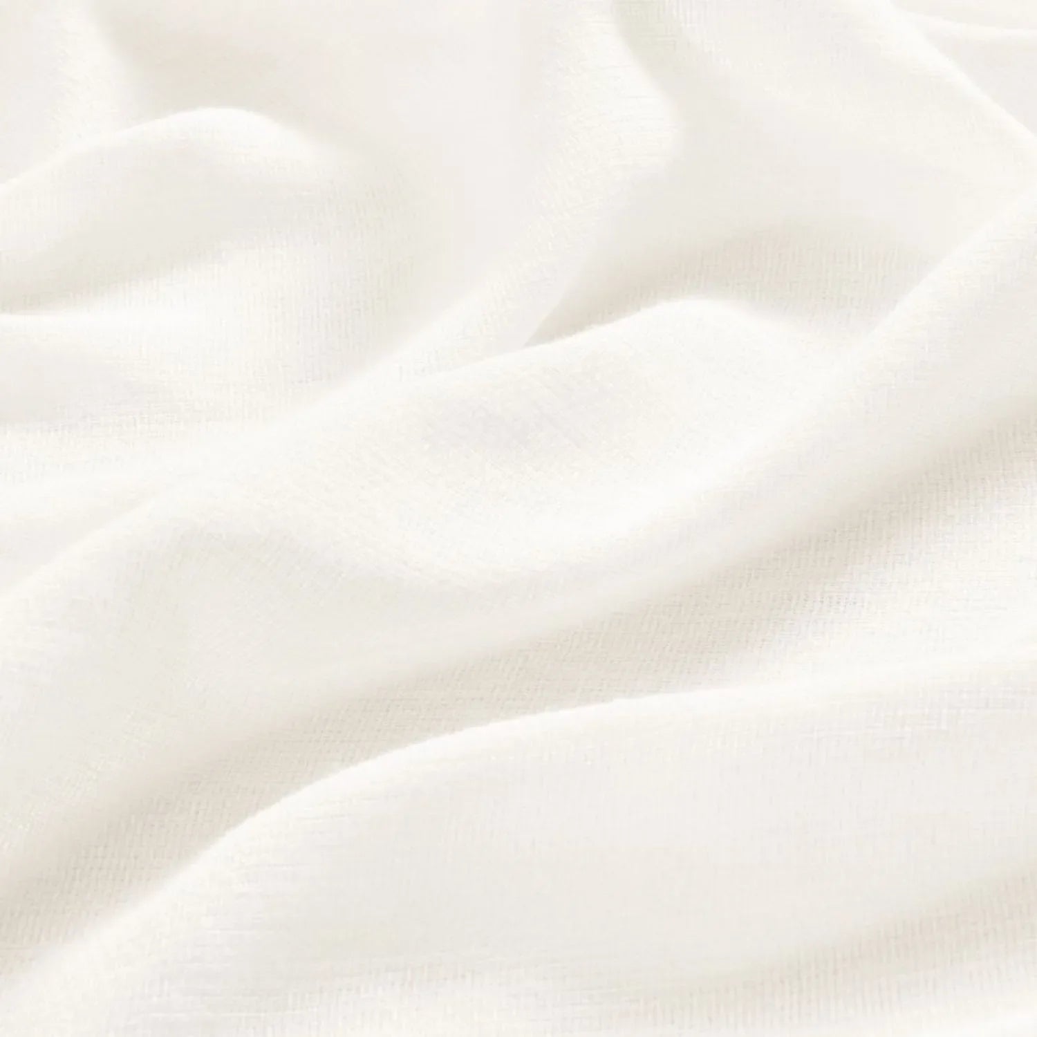 Leah Cotton Texture White Sheer Curtains