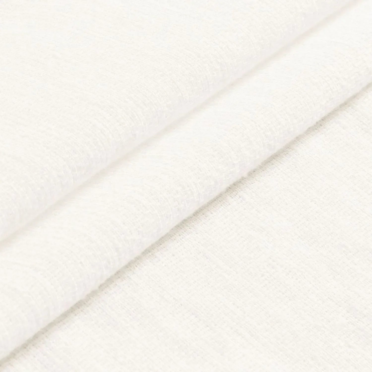 Leah Cotton Texture White Sheer Curtains