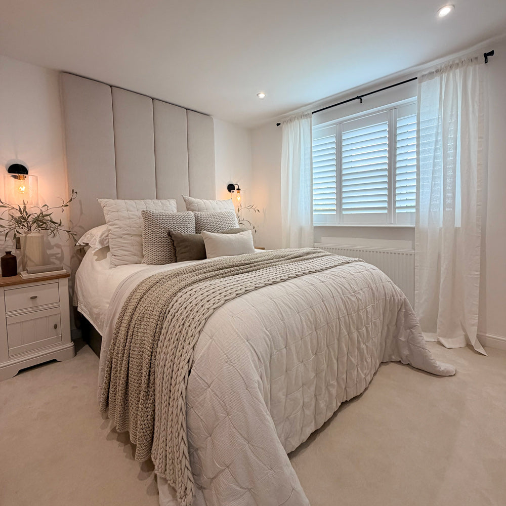 Lelio White 100% Pure Linen Sheer Curtains