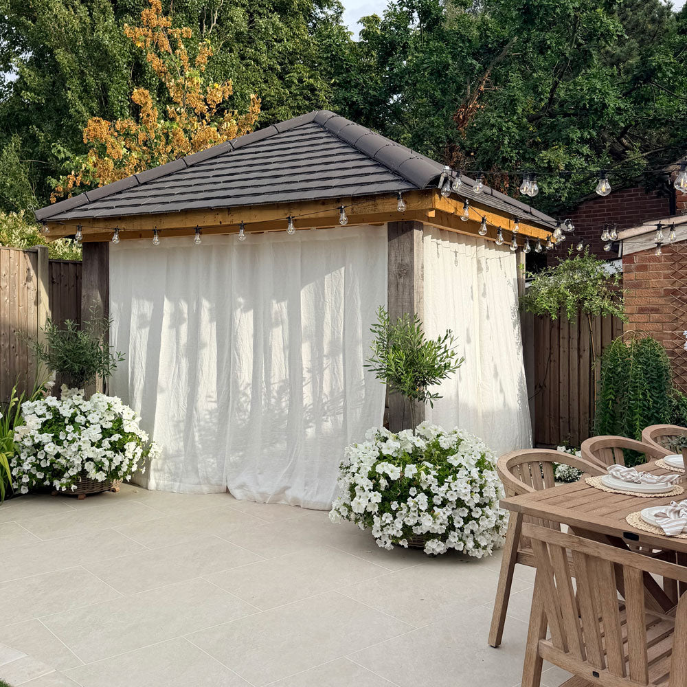 Lelio White 100% Pure Linen Sheer Curtains