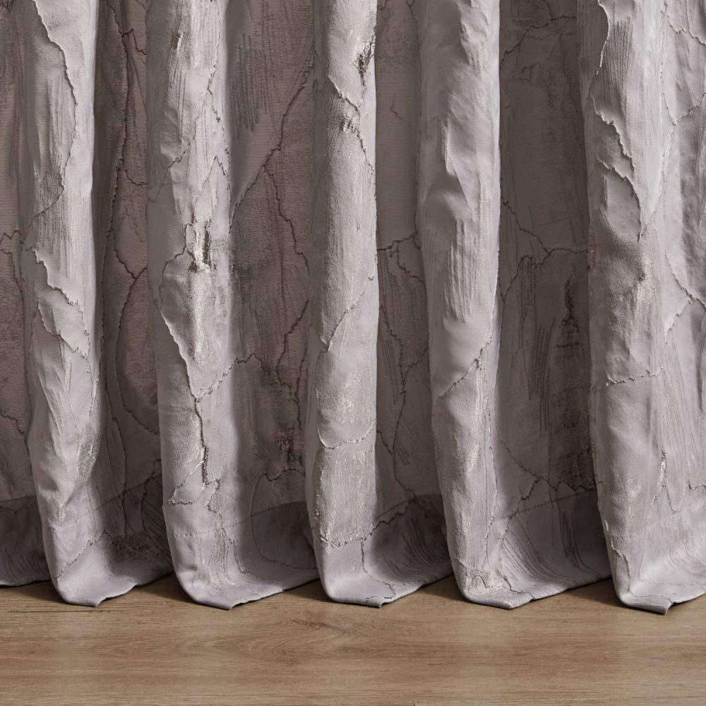 Lennon Embossed Withered Lotus Abstract Curtains