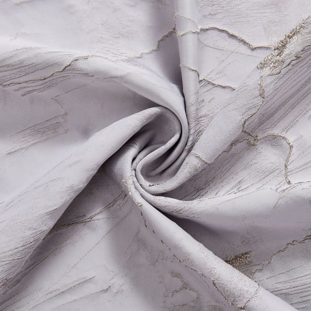 Lennon Embossed Withered Lotus Abstract Curtains