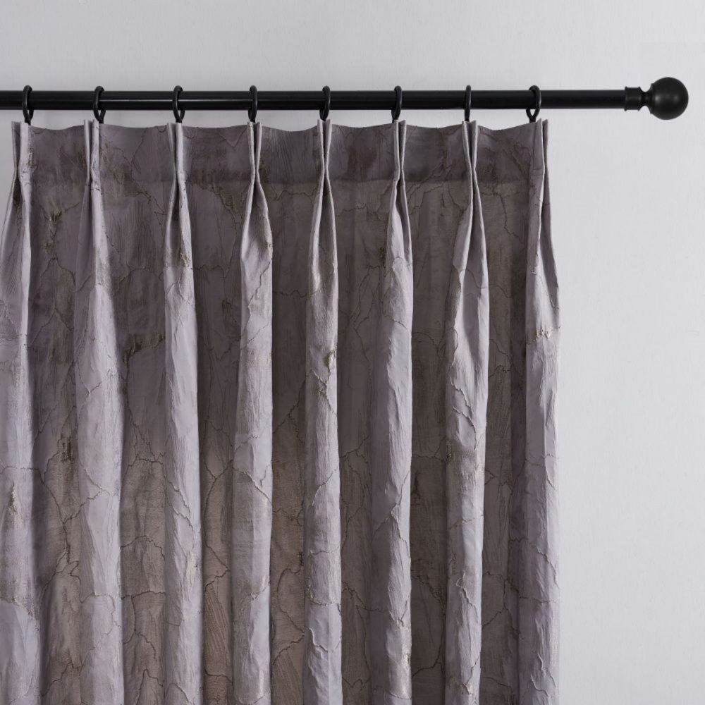 Lennon Embossed Withered Lotus Abstract Curtains