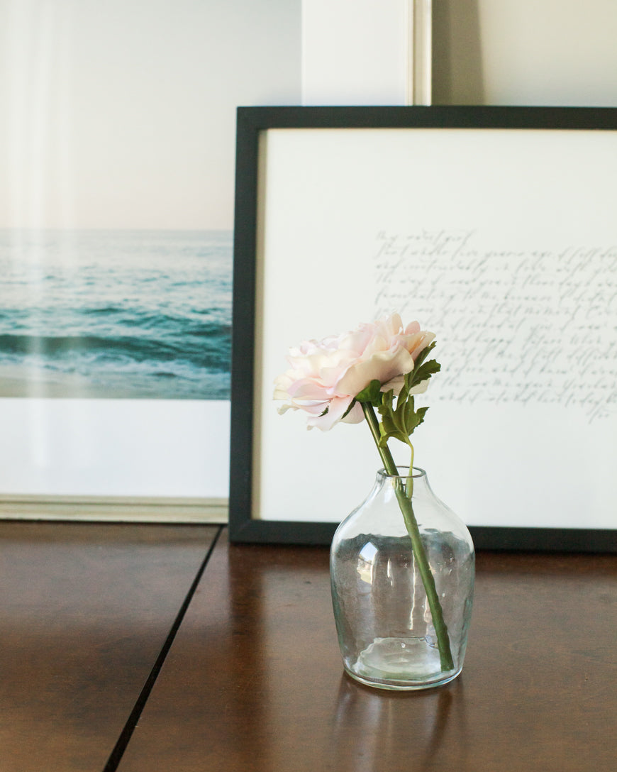 Haley Handblown Hammered Bud Vase-1