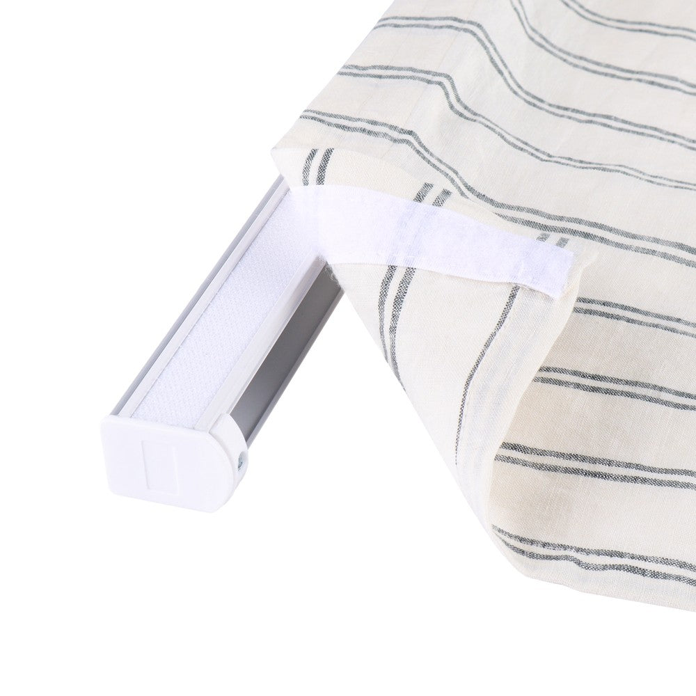 Voss Pinstripe 100% Pure Linen Roman Shade