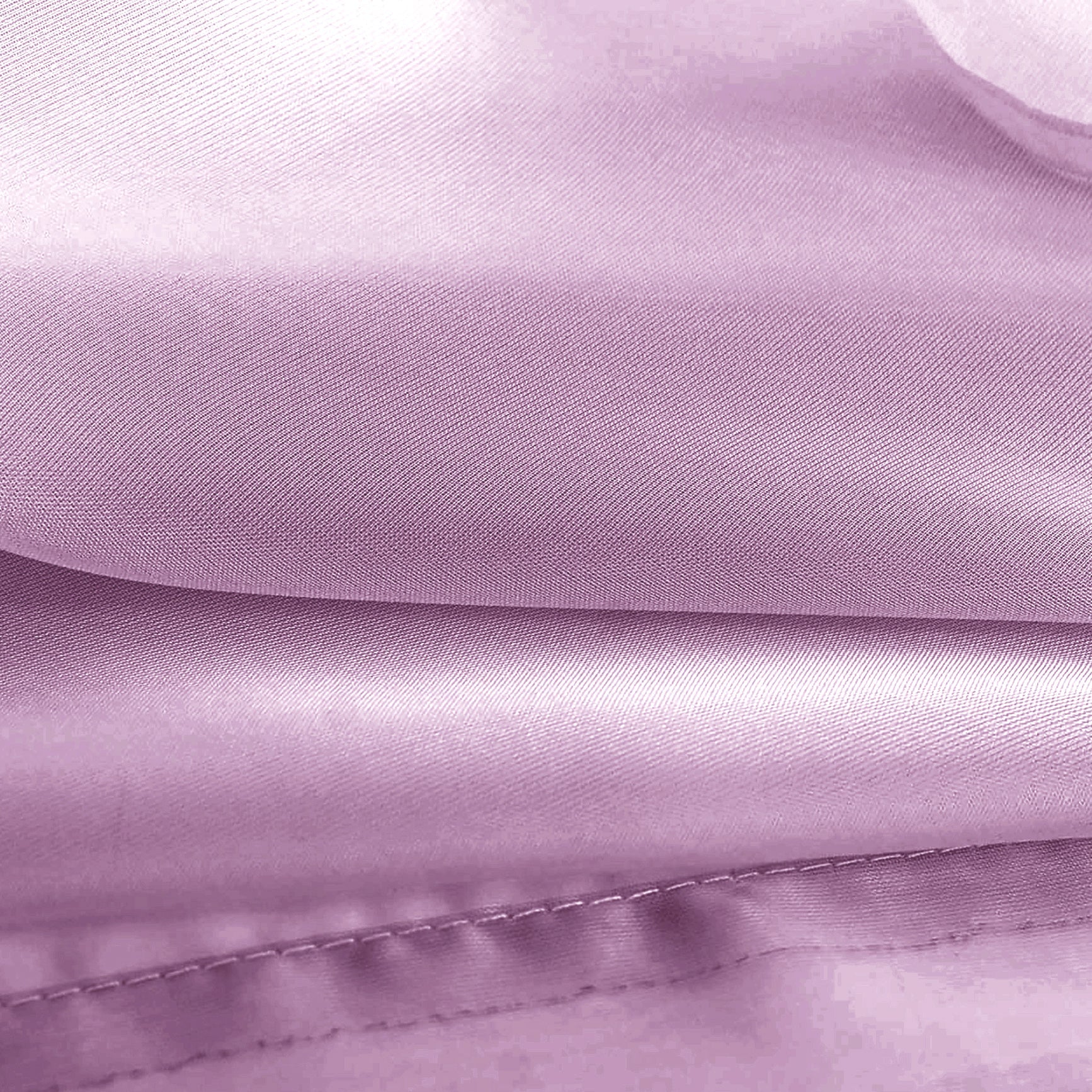 63" Inches Long - Lilac Sheer Window Rod Pocket Curtain Set (2 Panels)