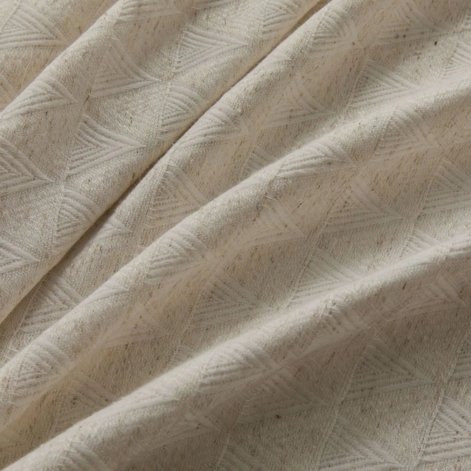 Lilian Diamond Textured Linen Cotton Curtains