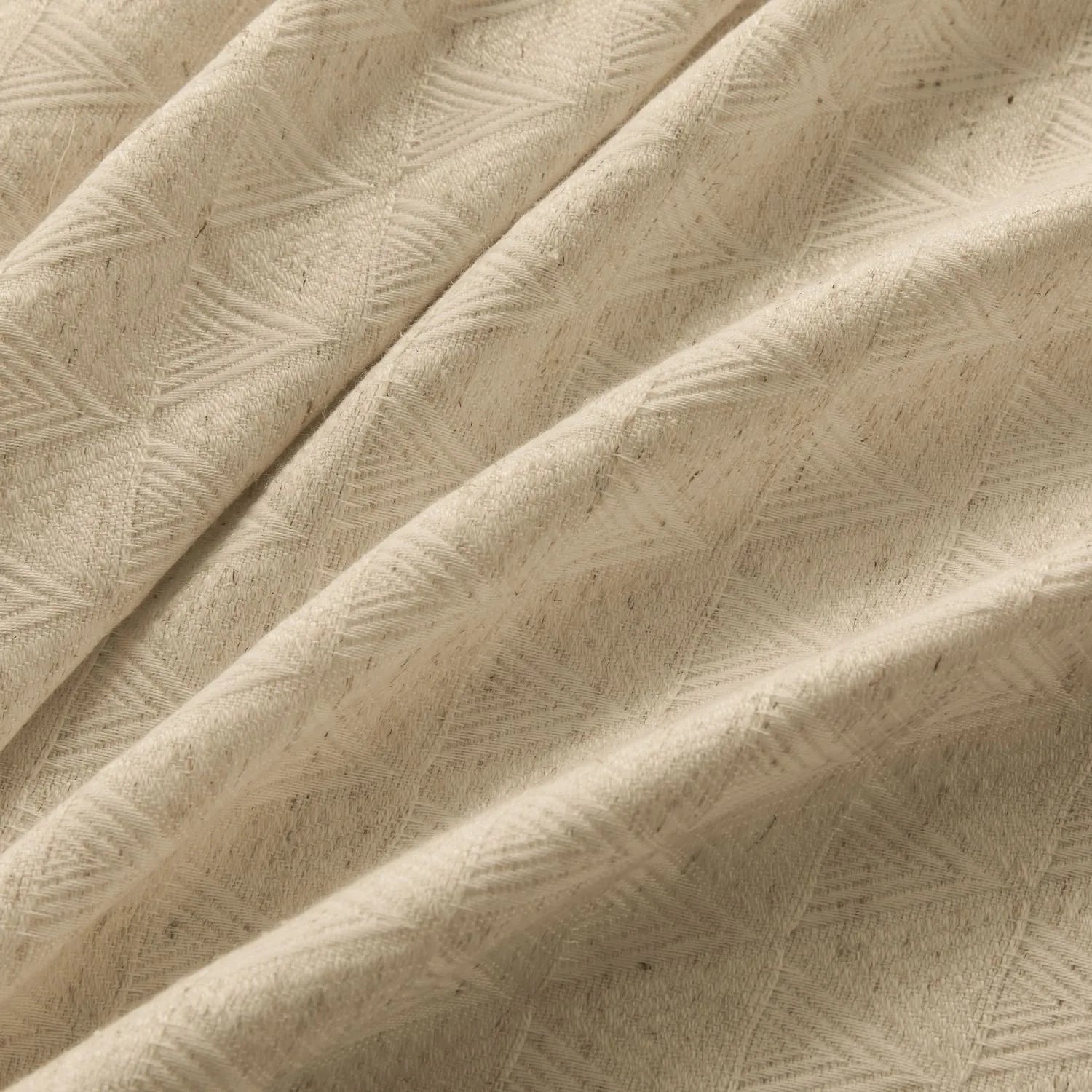 Lilian Diamond Textured Linen Cotton Curtains