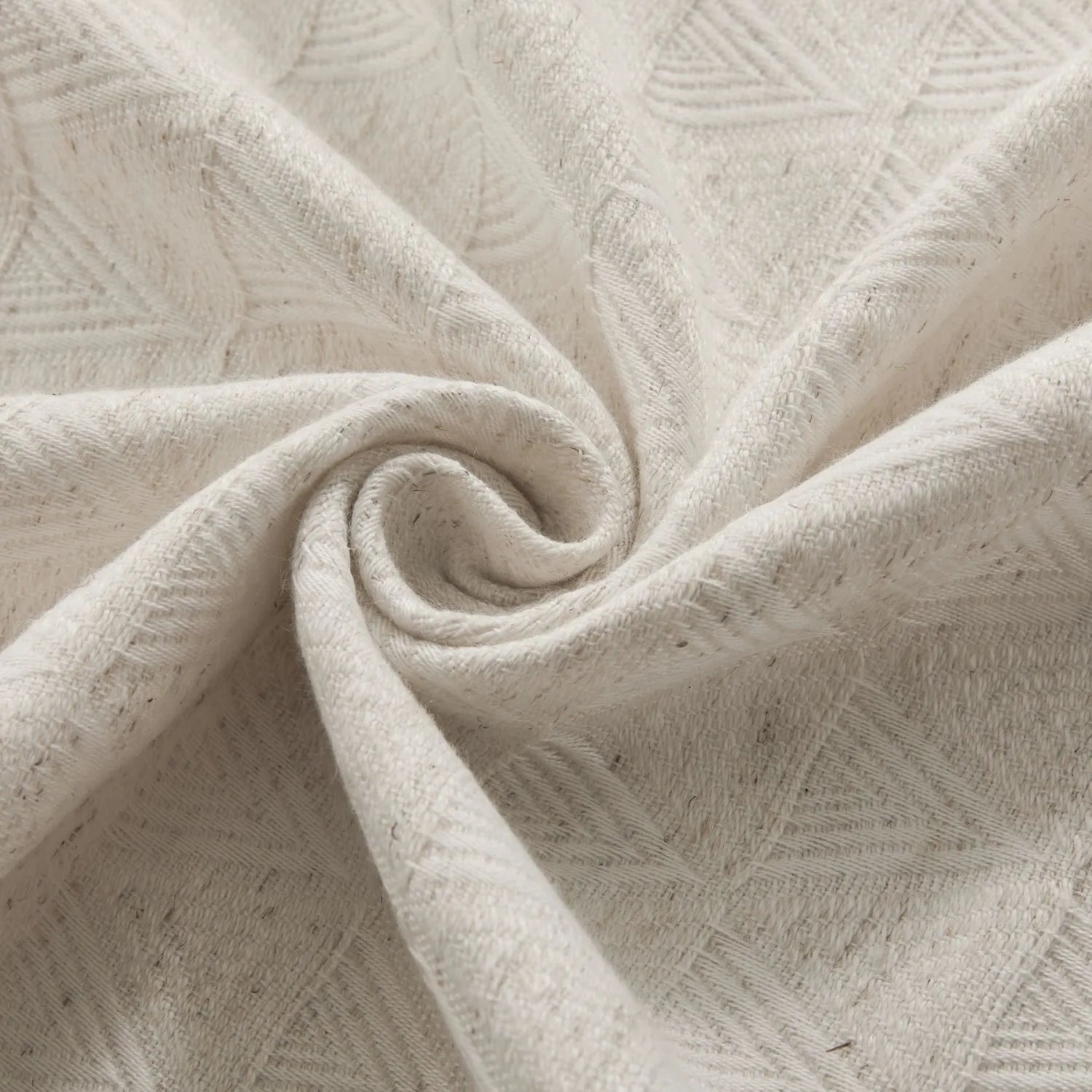 Lilian Diamond Textured Linen Cotton Curtains