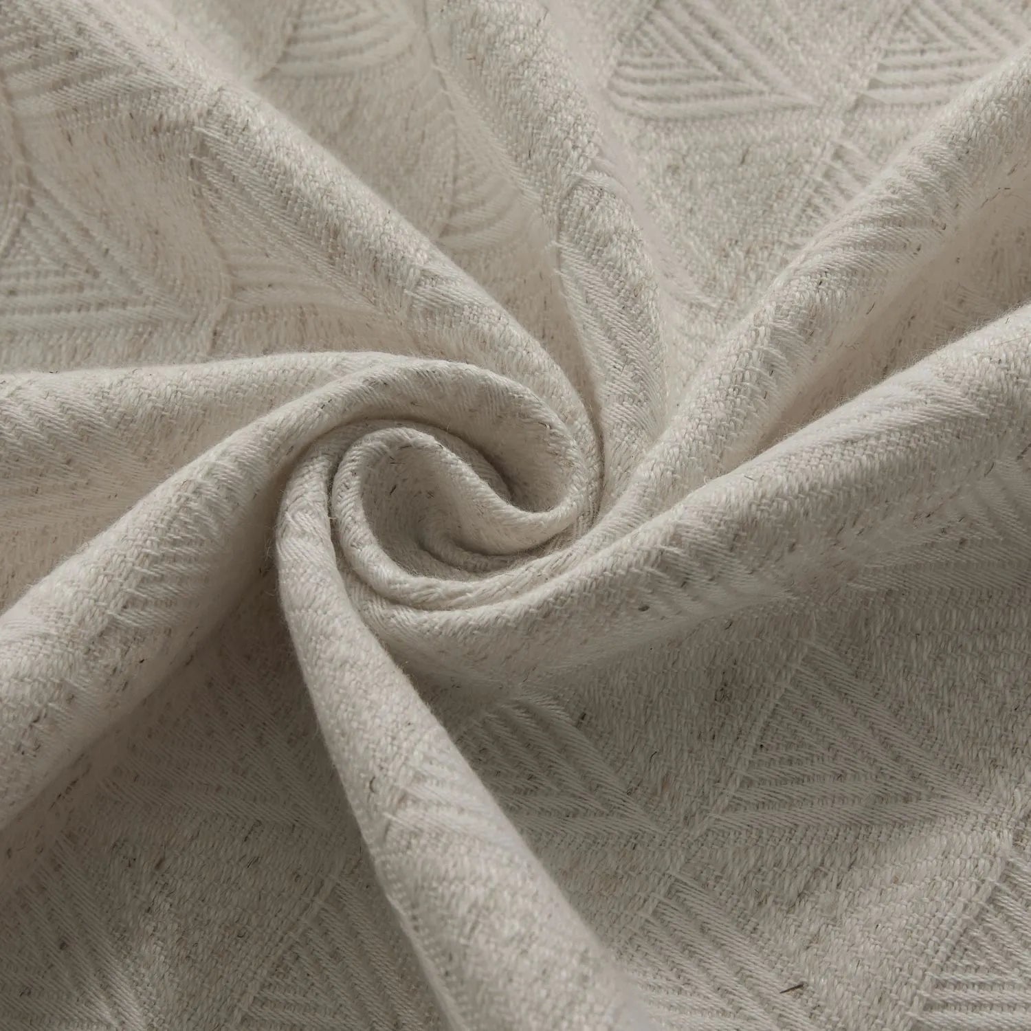 Lilian Diamond Textured Linen Cotton Curtains