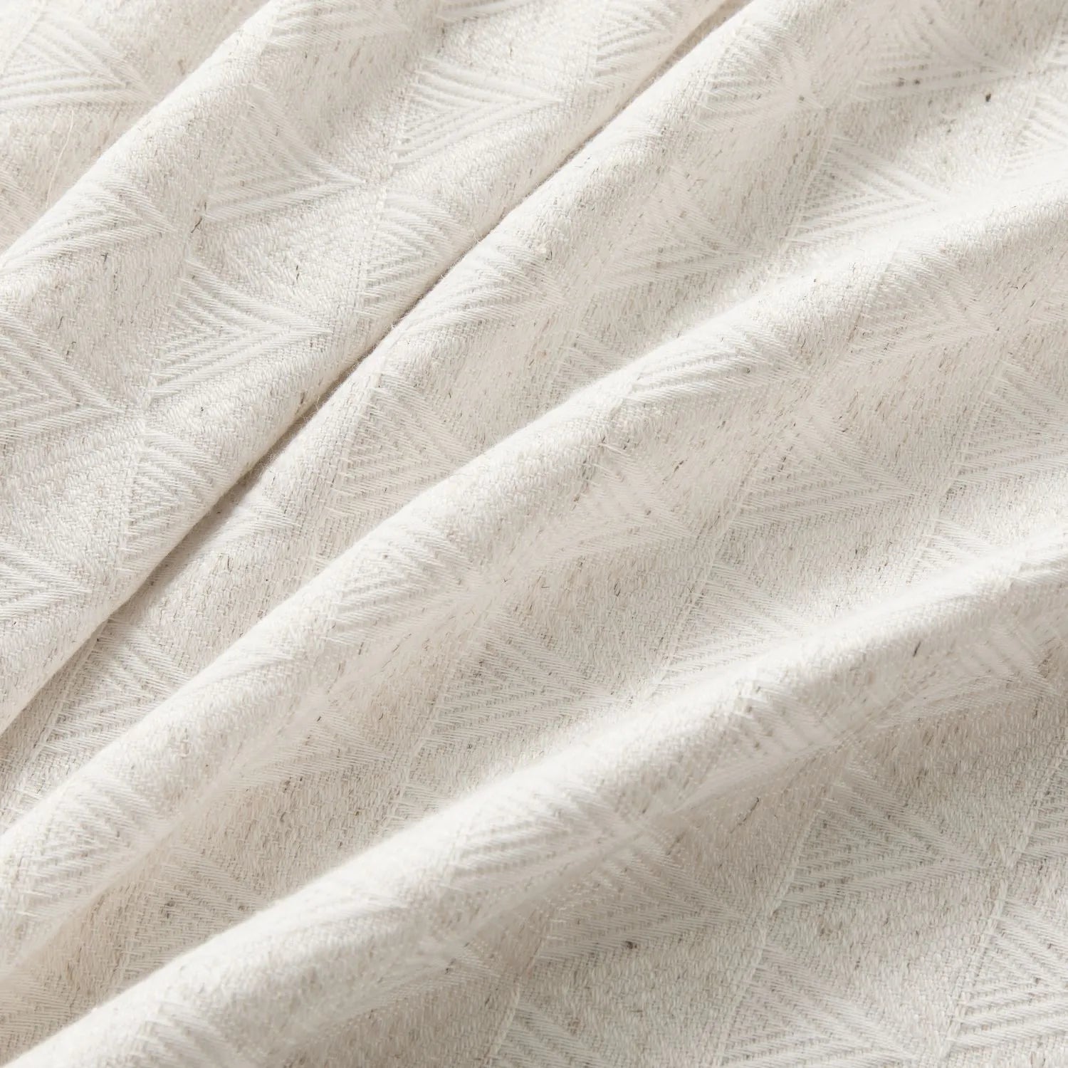 Lilian Diamond Textured Linen Cotton Curtains