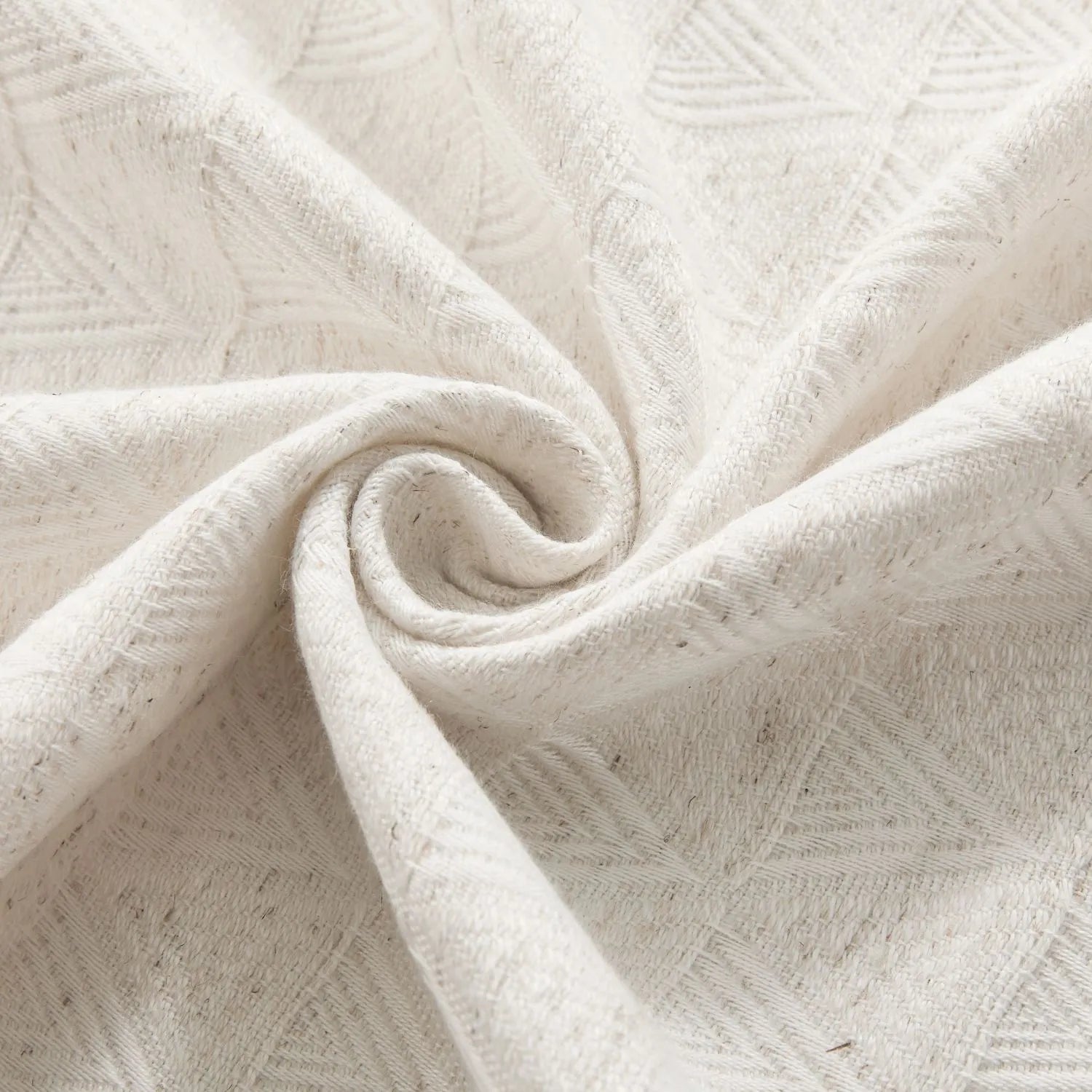Lilian Diamond Textured Linen Cotton Curtains