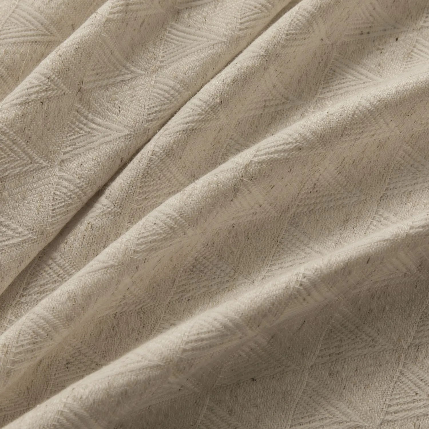 Lilian Diamond Textured Linen Cotton Curtains