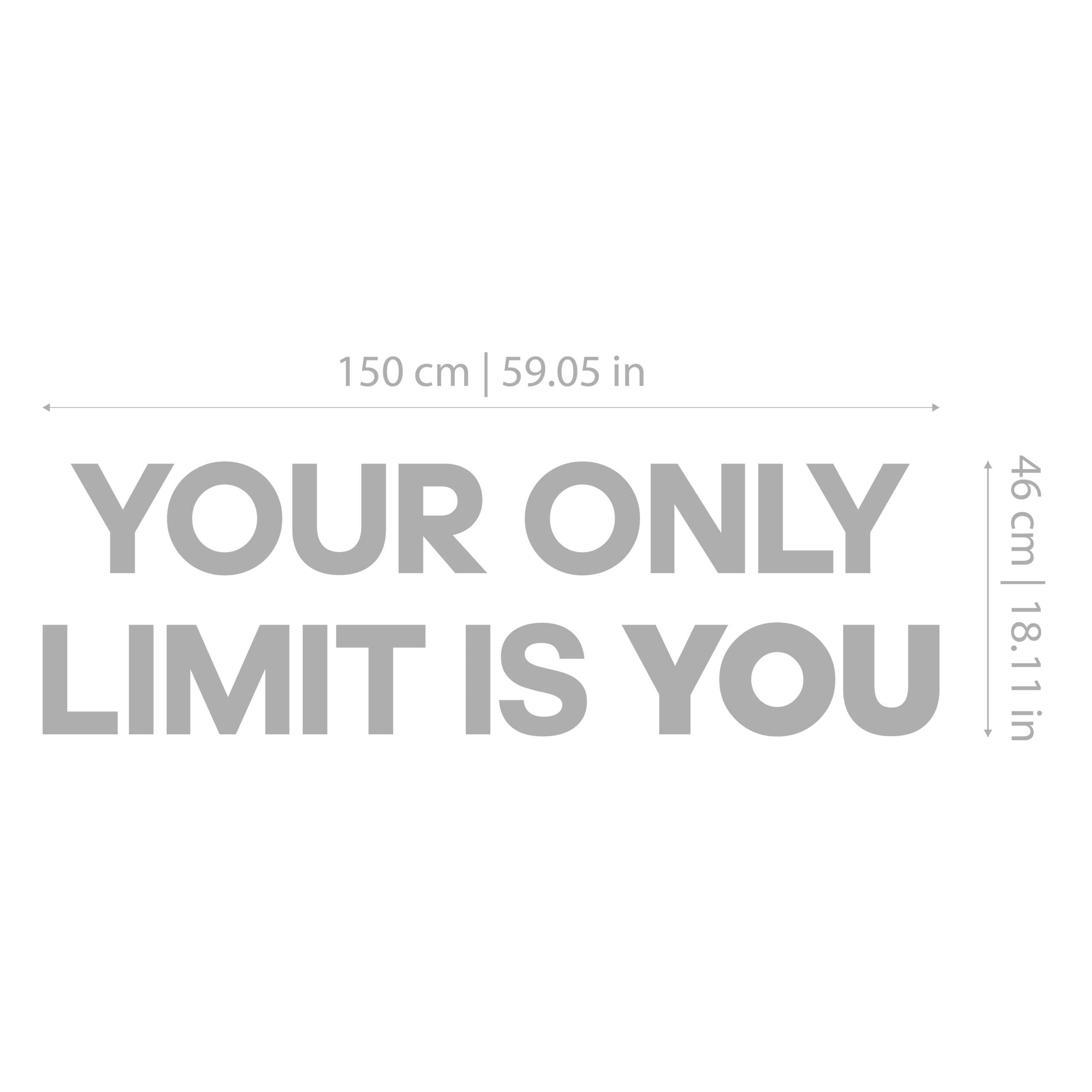 Your only limit is you 3D Gym Decor-2