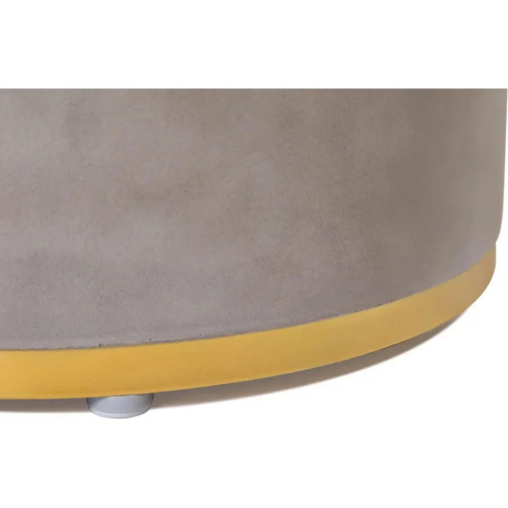 Linea Ring Accent Table Set - Gold Outdoor End Tables