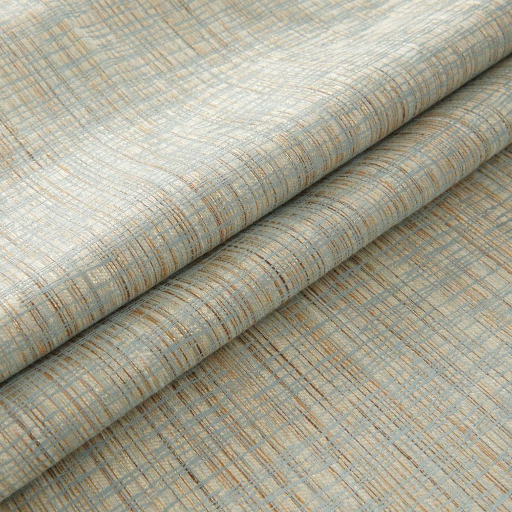 Logan Green Gold Thread Crosshatch Curtains