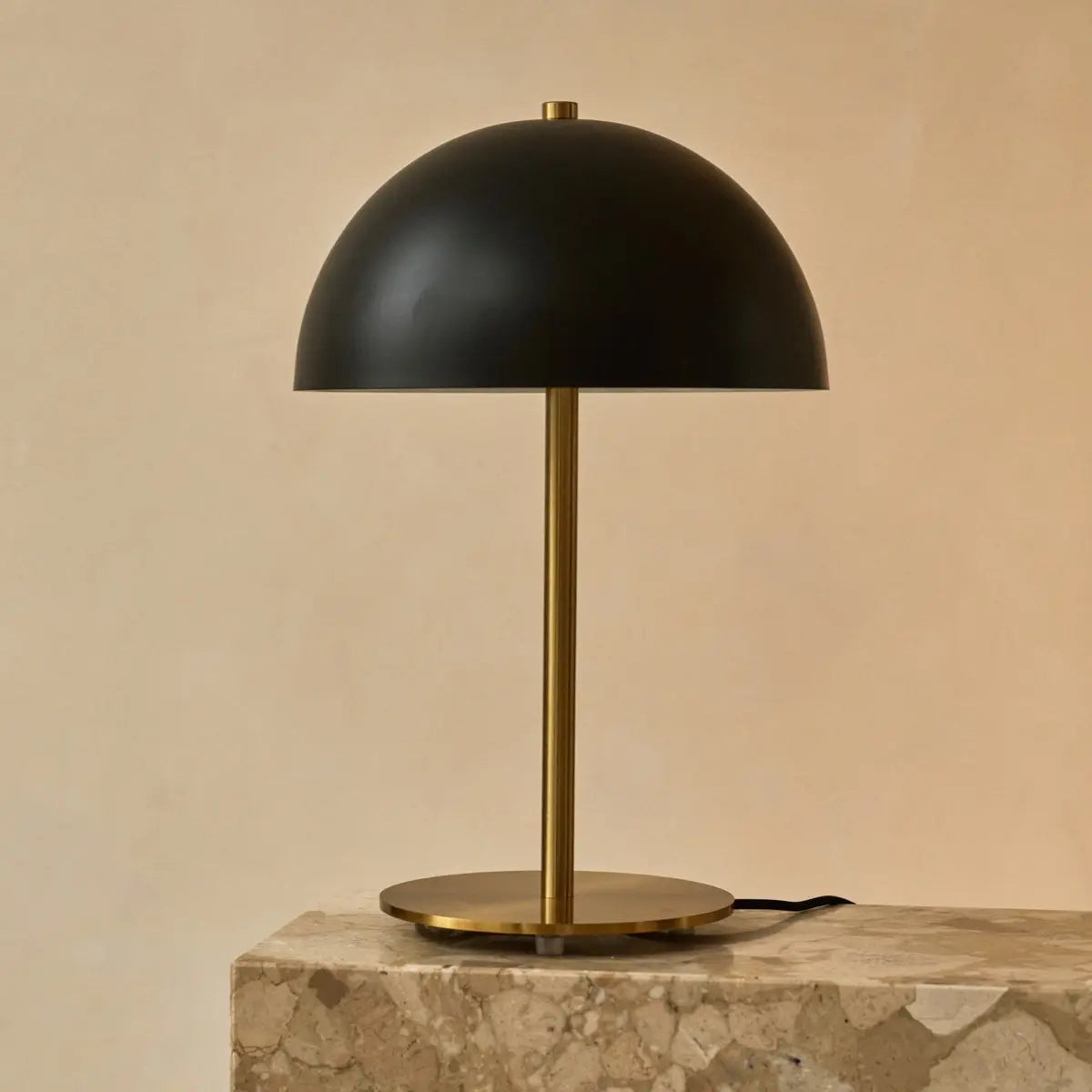 Lola Gold & Black Table Lamp – Elegant Metal Design with On/Off Switch-2