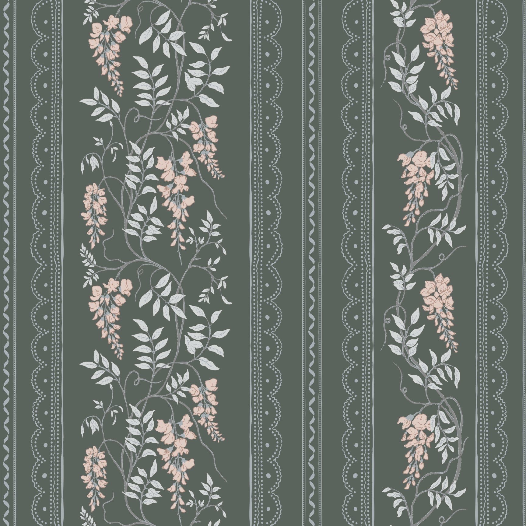 Loretta Wallpaper by The Bright Leaf Design