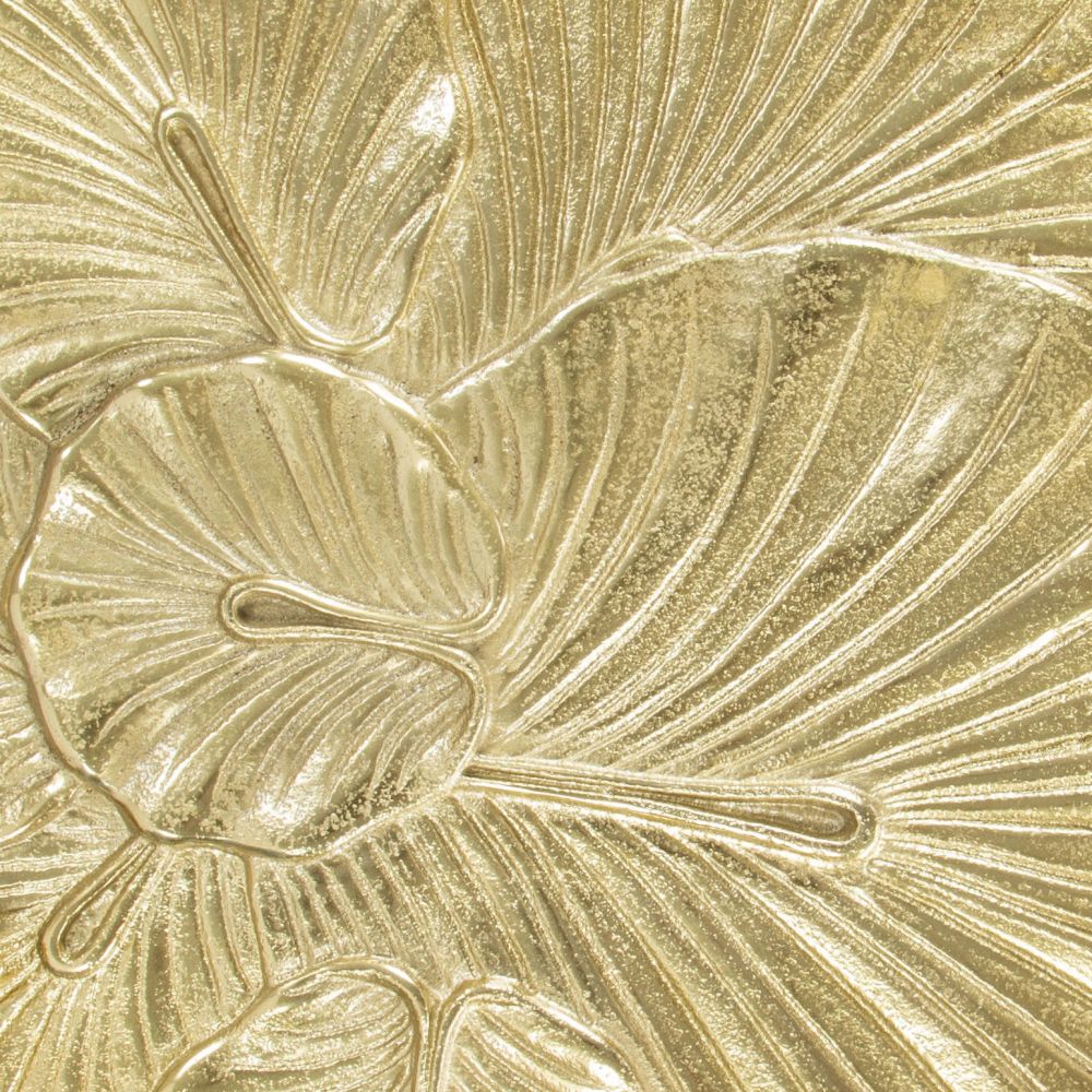 Lotus Golden Aluminum Side Table