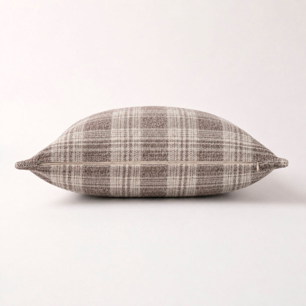 Luma Vintage Plaid Textured Pillow Cover