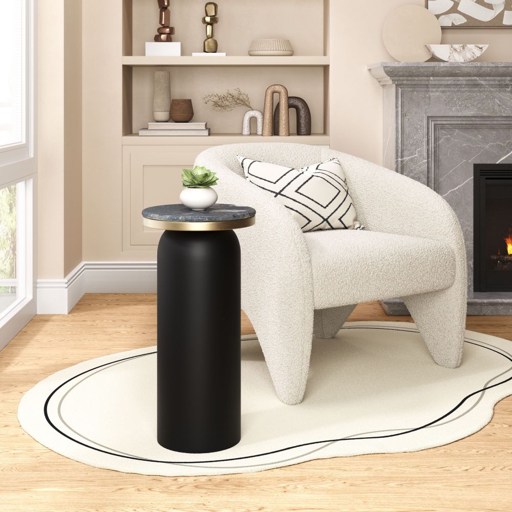 Luxor Marble Top Round Drink Table