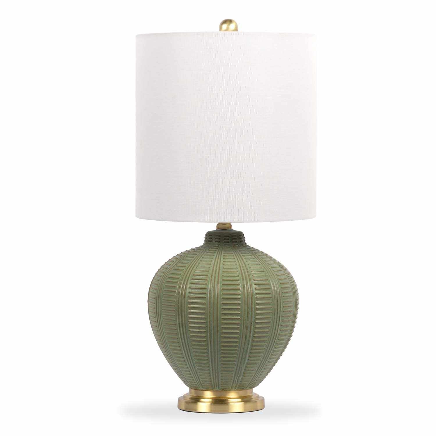 McMurray Green Textured Table Lamp-1