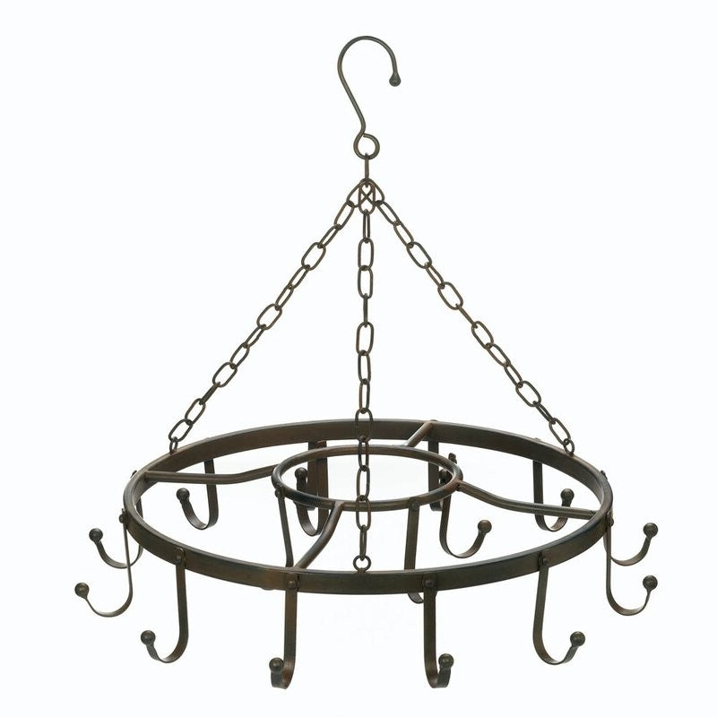 Modern Industrial Circular Hanging Pot Rack-0