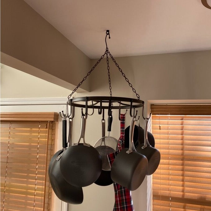 Modern Industrial Circular Hanging Pot Rack-1