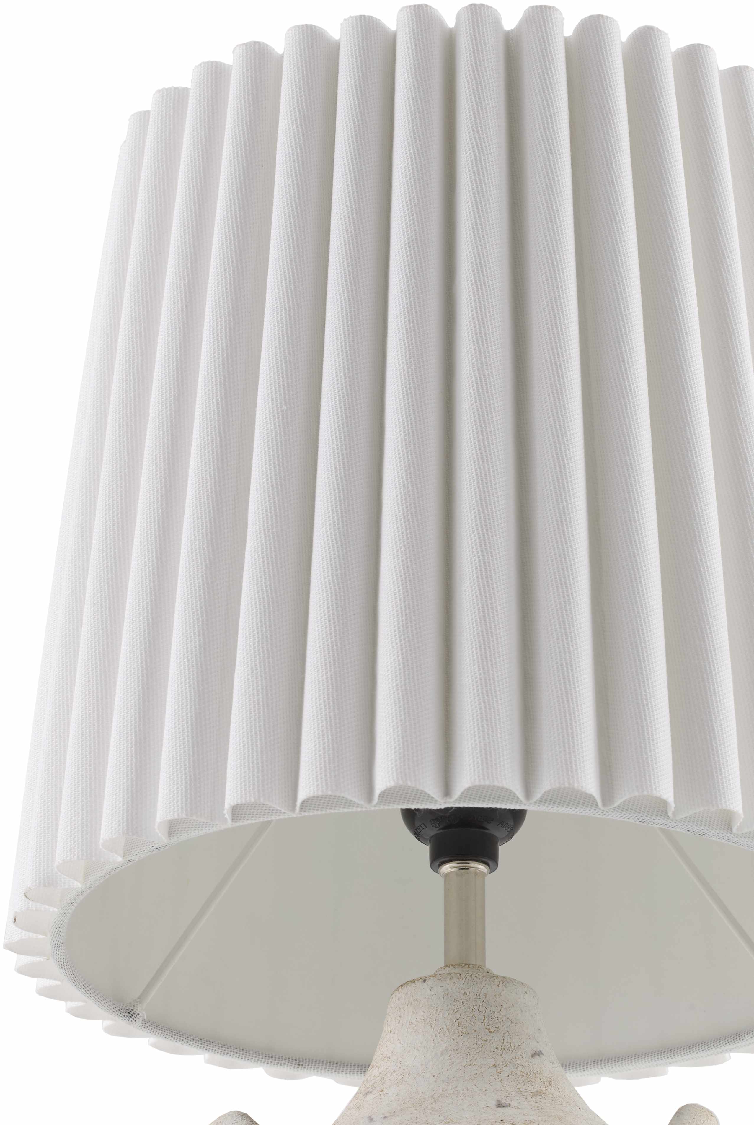 Marostica White Ceramic Table Lamp-1