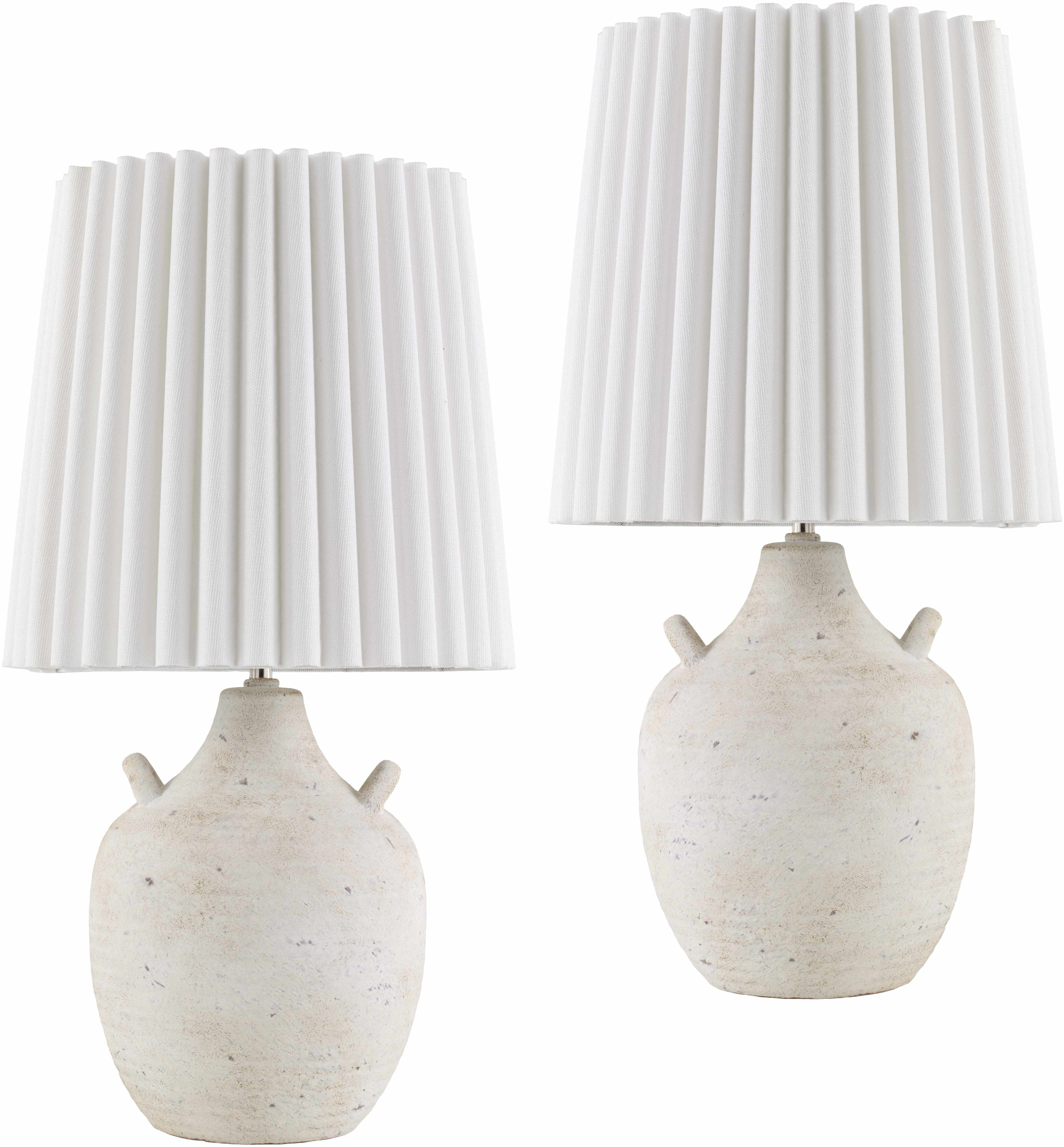 Marostica White Ceramic Table Lamp-0