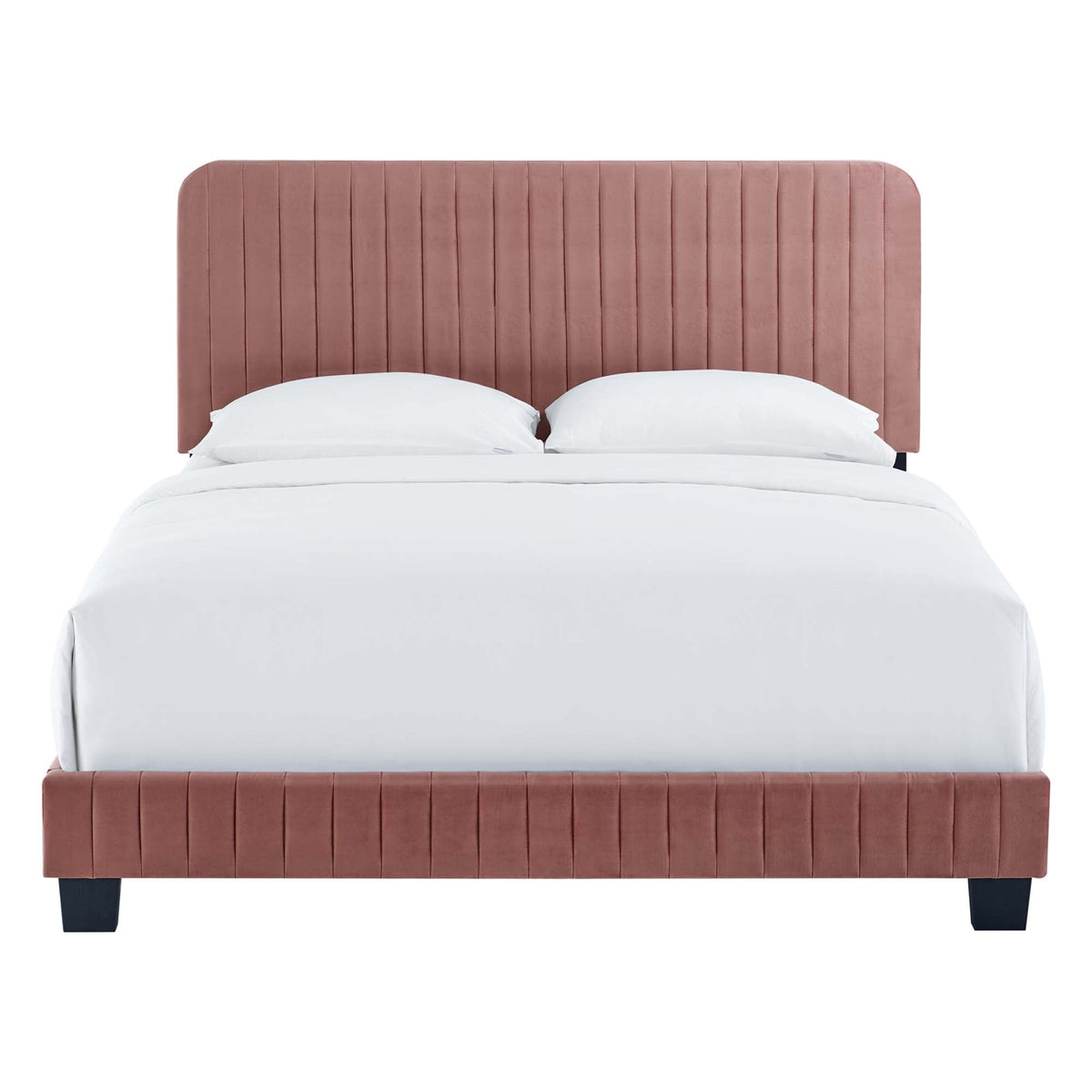 Celine Channel Tufted Performance Velvet Queen Bed by Modway